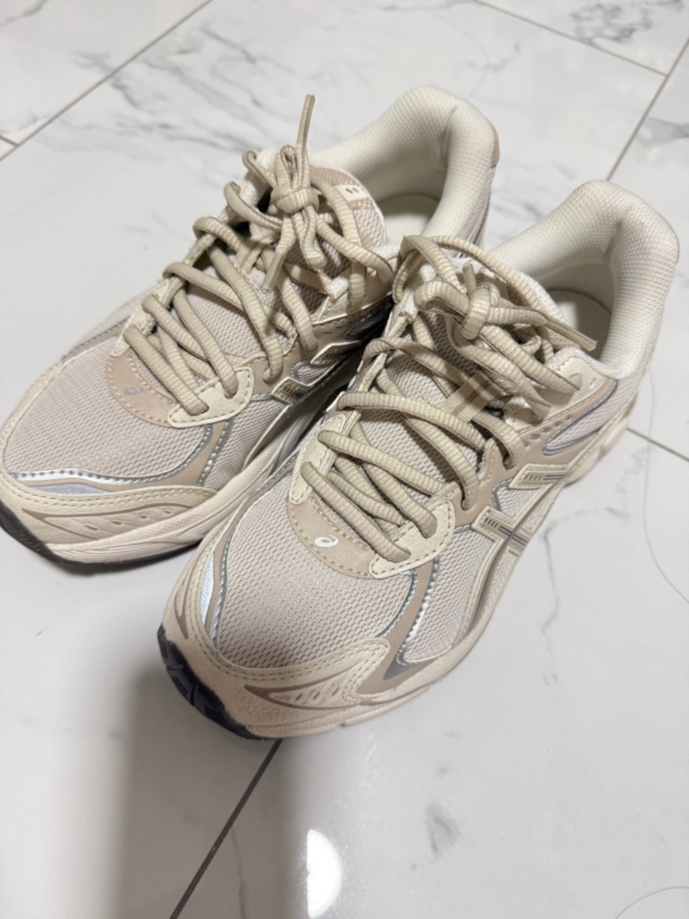 ASICS Women's Athletic Running Shoes in Beige/Cream